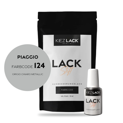 Kiezlack Motorradlack Lackstift Piaggio 711/B GRIGIO CHIARO METALLIC