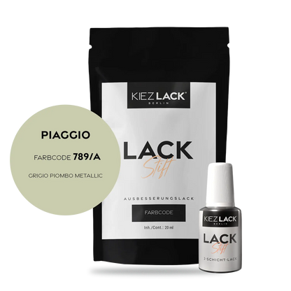 Kiezlack Motorradlack Lackstift Piaggio 789/A GRIGIO PIOMBO METALLIC