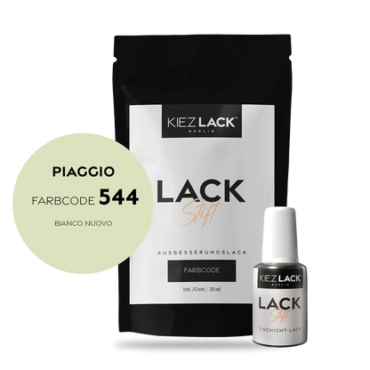 Kiezlack Motorradlack Lackstift Piaggio 544 BIANCO NUOVO