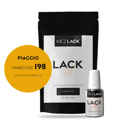 Kiezlack Motorradlack Lackstift Piaggio 198 GOLD MATCH METALLIC