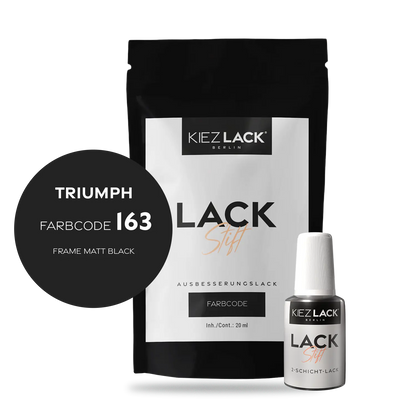 Kiezlack Motorradlack Lackstift Triumph 163 FRAME MATT BLACK