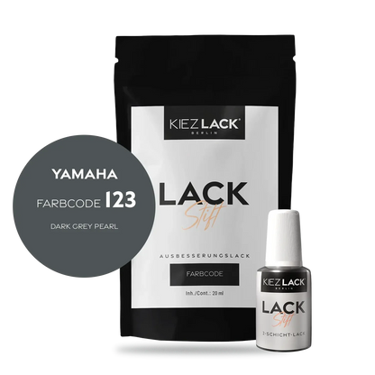 Kiezlack Motorradlack Lackstift Yamaha 123 DARK GREY PEARL