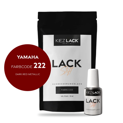 Kiezlack Motorradlack Lackstift Yamaha 222 DARK RED METALLIC