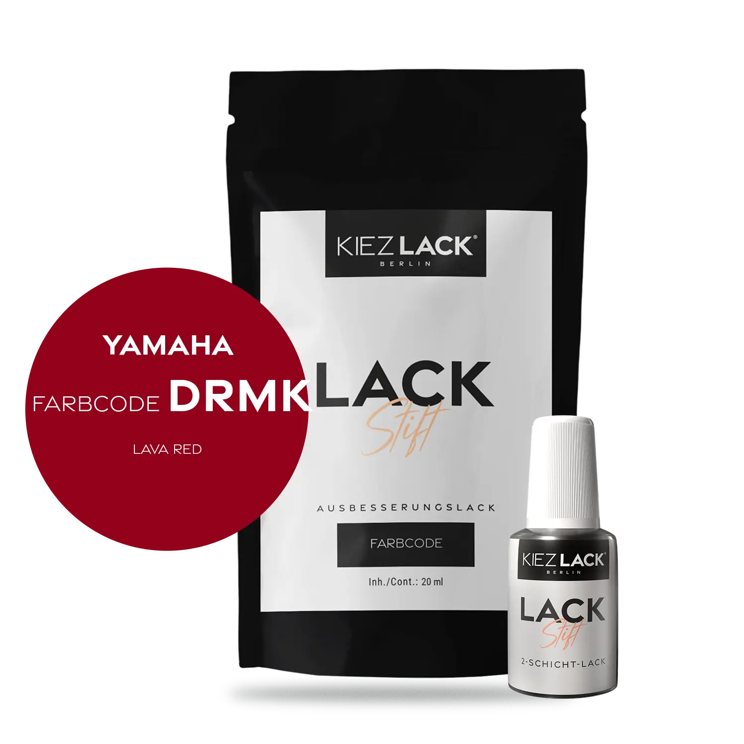 Kiezlack Motorradlack Lackstift Yamaha 206 LAVA RED