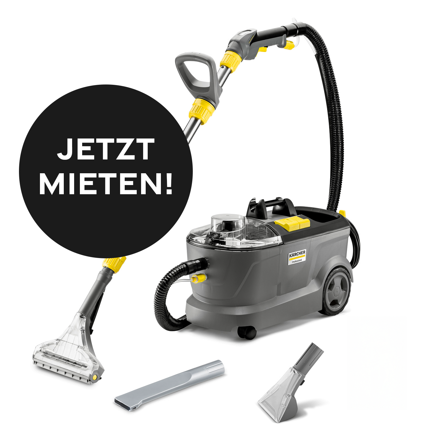 Kiezlack MIETGERÄT Kärcher Puzzi 10/1 Sprühextraktionsgerät Polsterreiniger