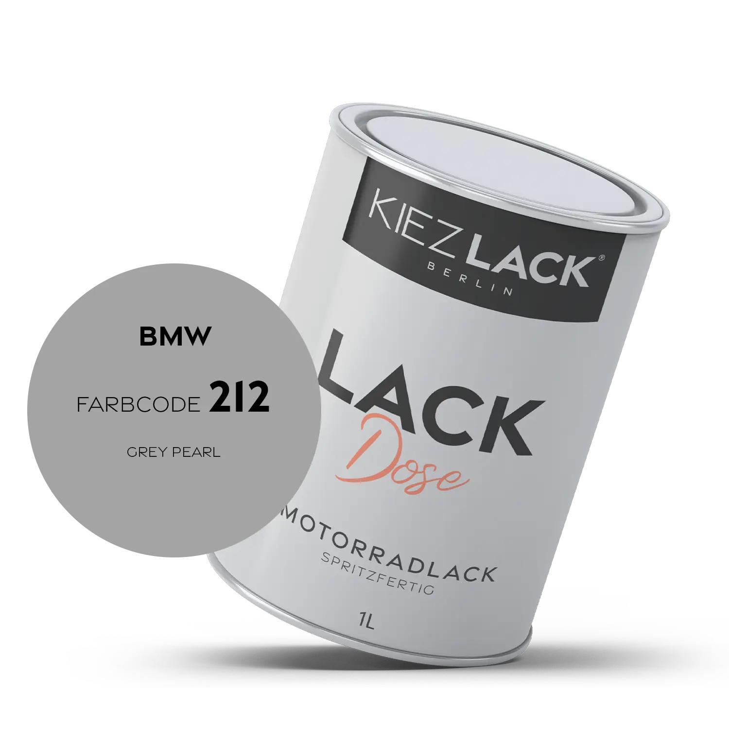 Kiezlack 1K Motorradlack Basislack Lackdose BMW 212 GREY PEARL