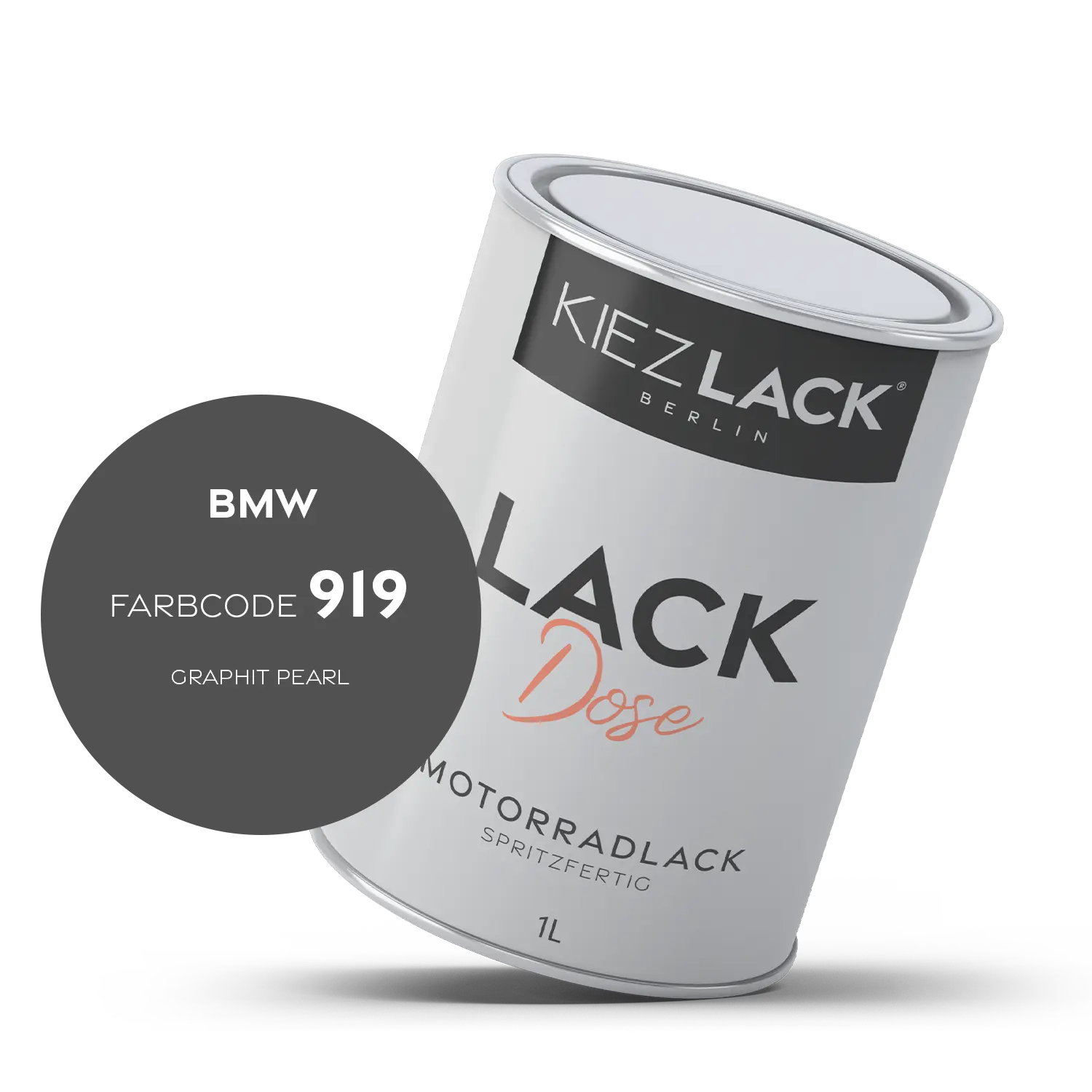 Kiezlack 1K Motorradlack Basislack Lackdose BMW 919 GRAPHIT PEARL