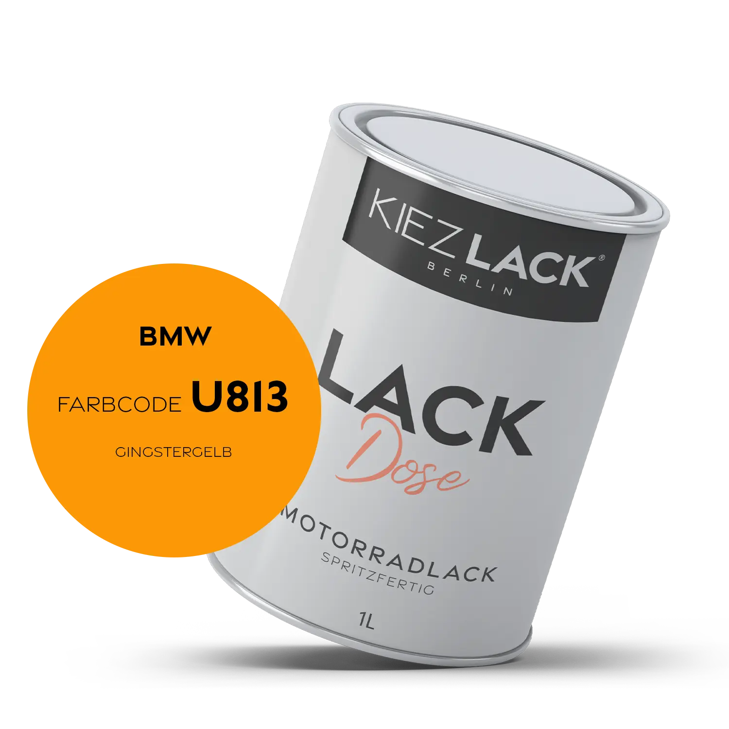 Kiezlack 1K Motorradlack Basislack Lackdose BMW U813 GINGSTERGELB