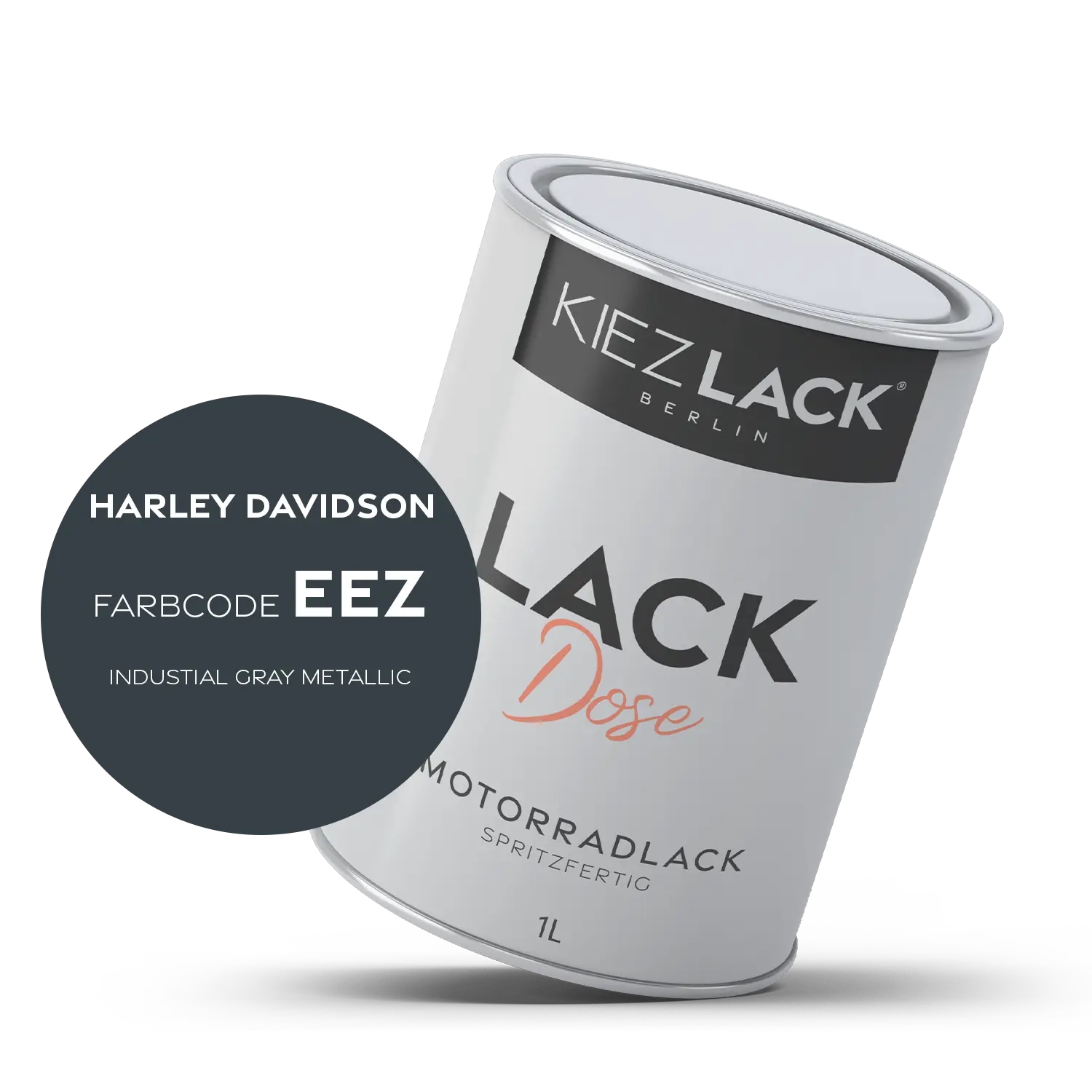 Kiezlack 1K Motorradlack Basislack Lackdose Harley Davidson EEZ INDUSTIAL GRAY METALLIC