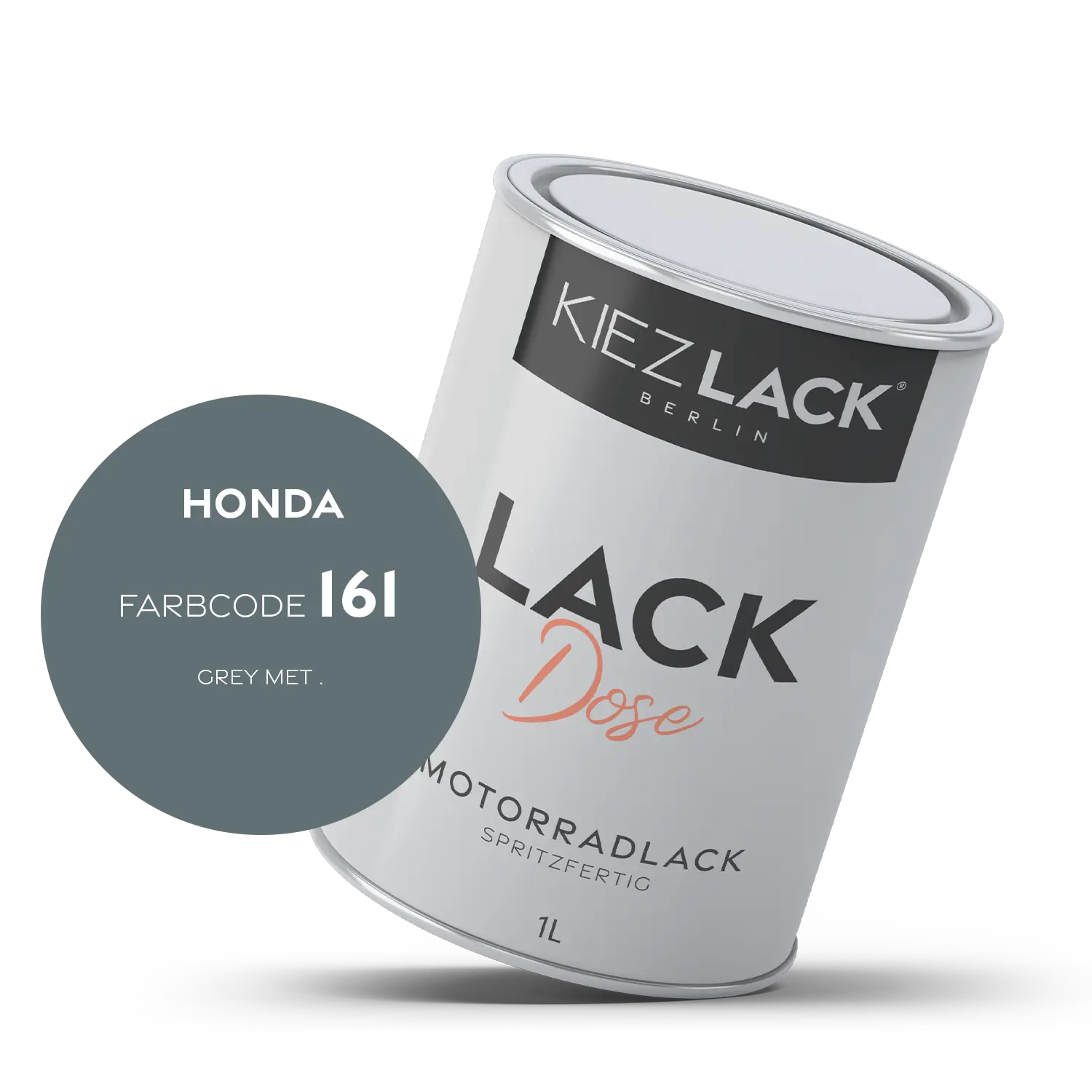 Kiezlack 1K Motorradlack Basislack Lackdose Honda 161 GREY MET .