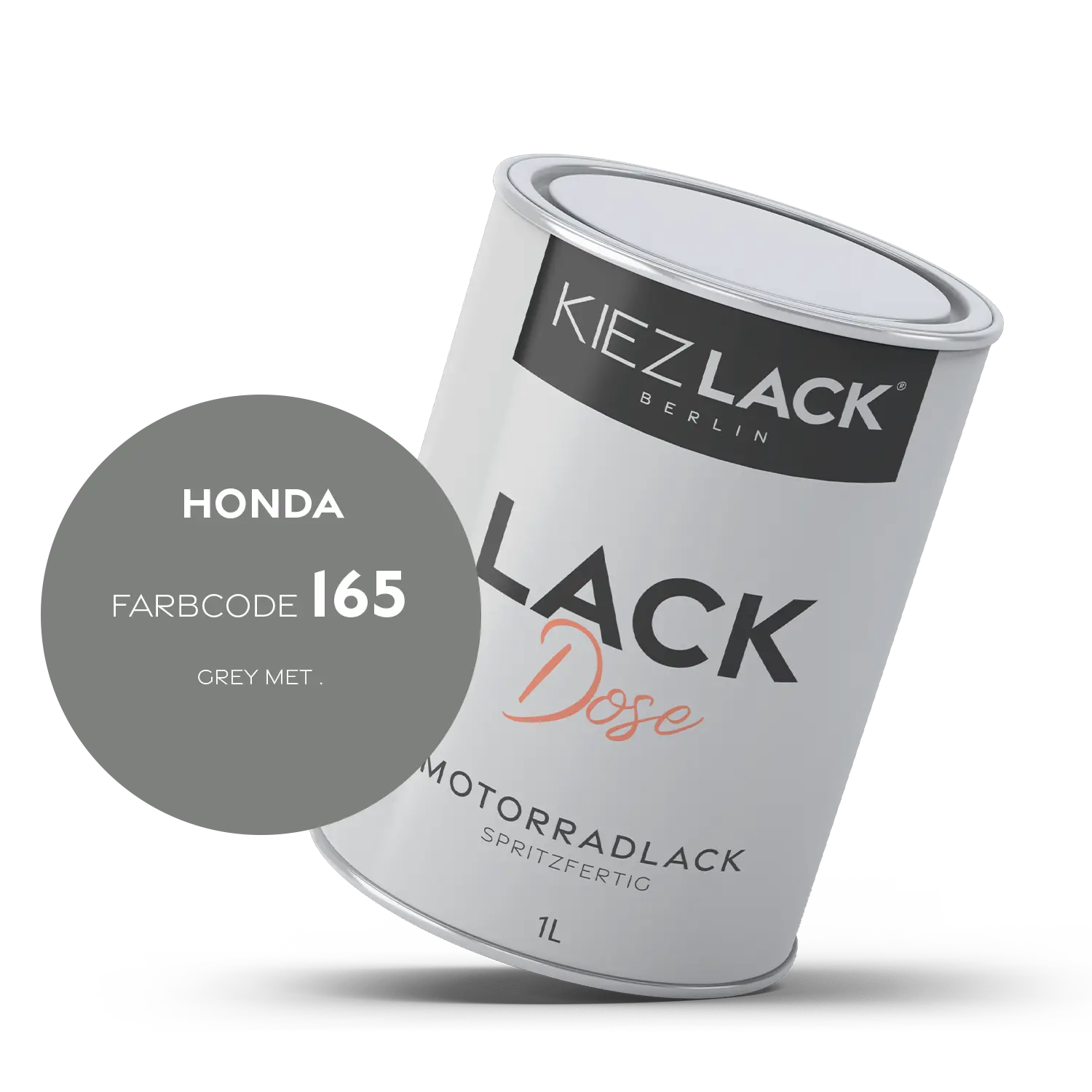 Kiezlack 1K Motorradlack Basislack Lackdose Honda 165 GREY MET .