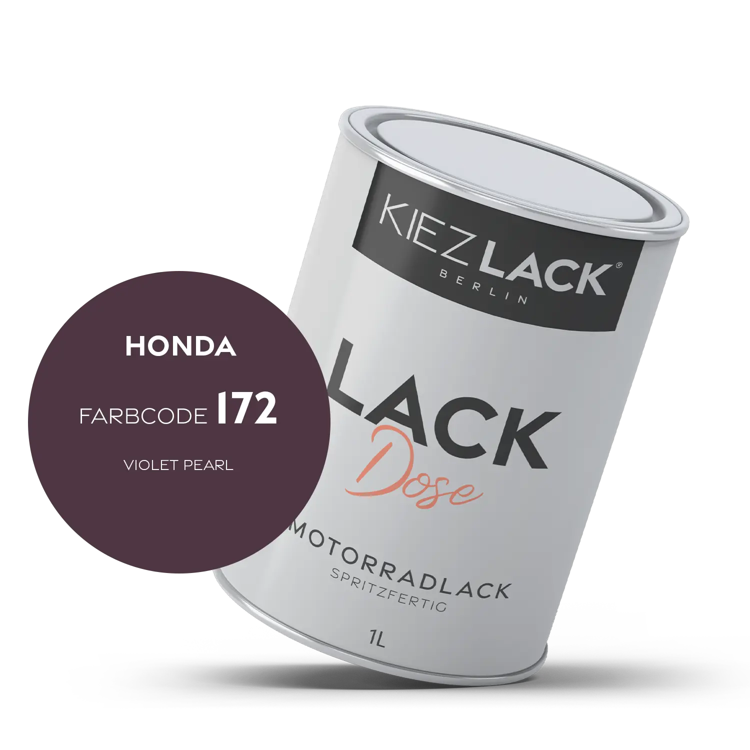 Kiezlack 1K Motorradlack Basislack Lackdose Honda 172 VIOLET PEARL