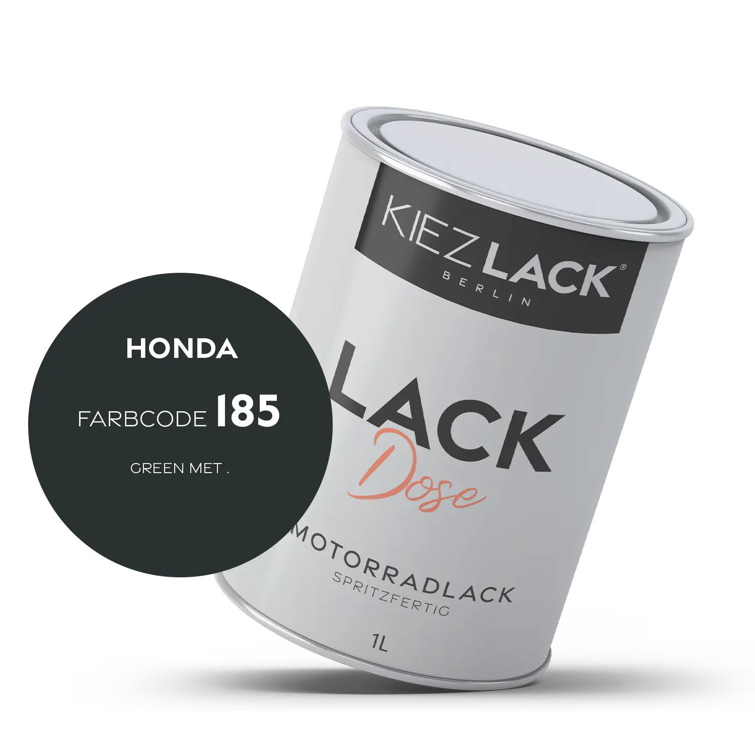 Kiezlack 1K Motorradlack Basislack Lackdose Honda 185 GREEN MET .