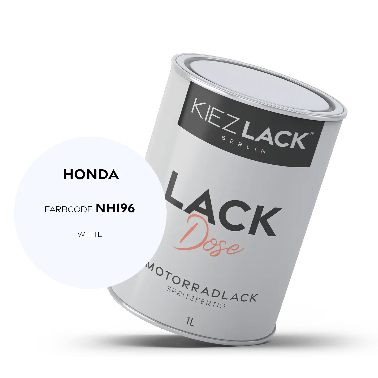 Kiezlack 1K Motorradlack Basislack Lackdose Honda NH196 WHITE