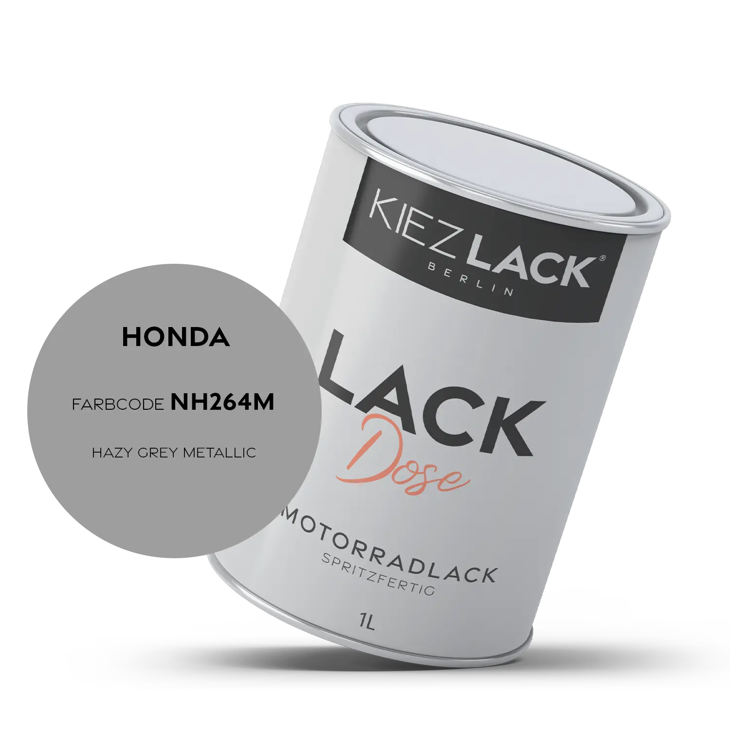 Kiezlack 1K Motorradlack Basislack Lackdose Honda NH264M HAZY GREY METALLIC