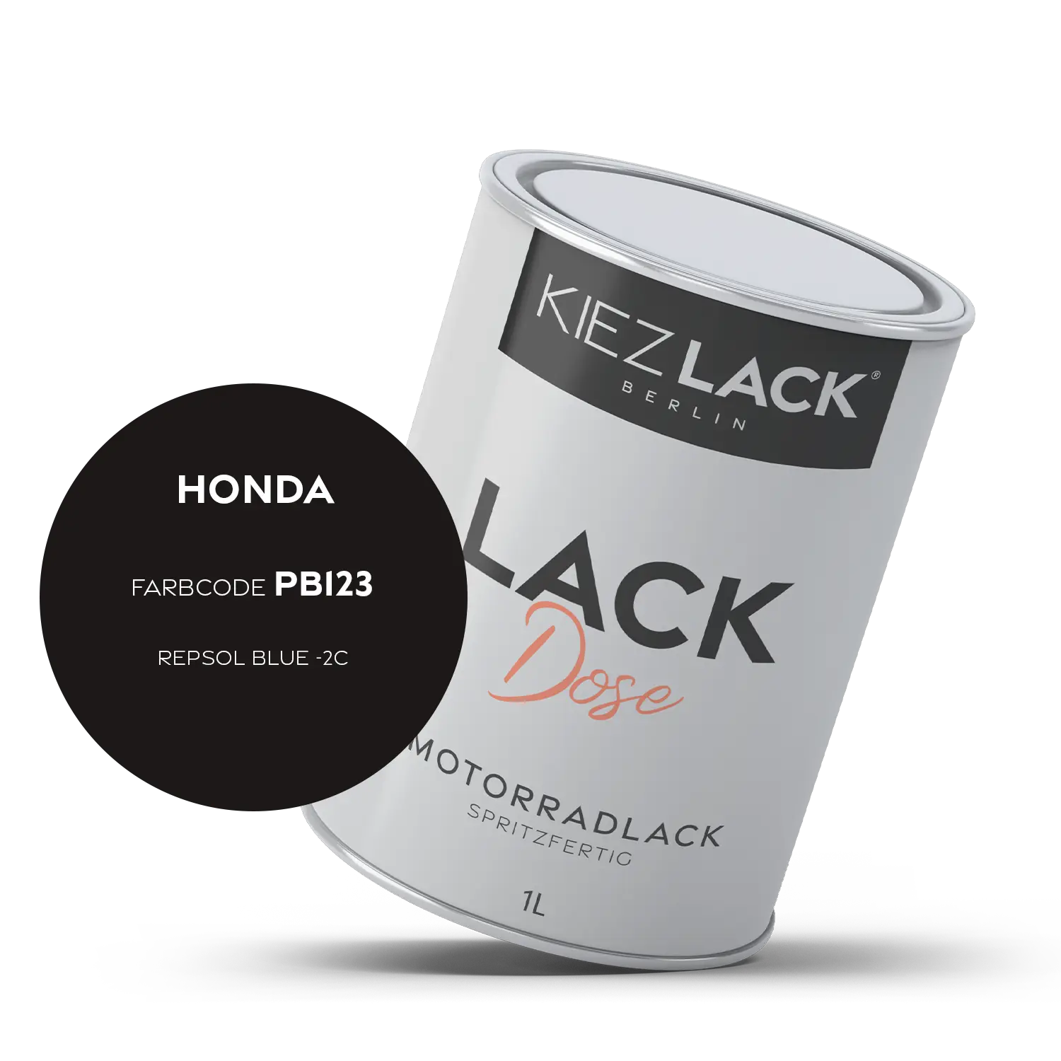 Kiezlack 1K Motorradlack Basislack Lackdose Honda PB123 REPSOL BLUE -2C