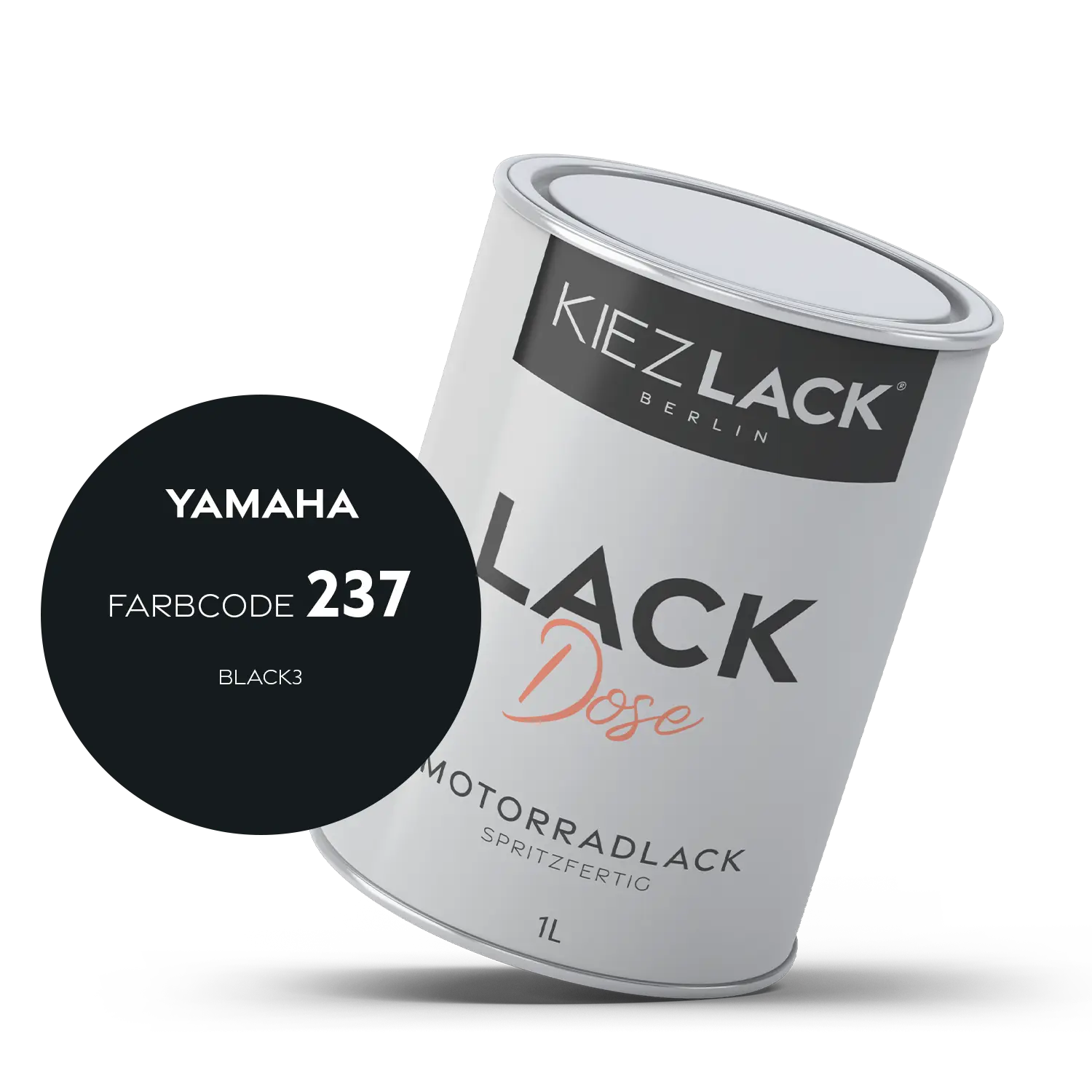 Kiezlack 1K Motorradlack Basislack Lackdose Yamaha 237 BLACK3