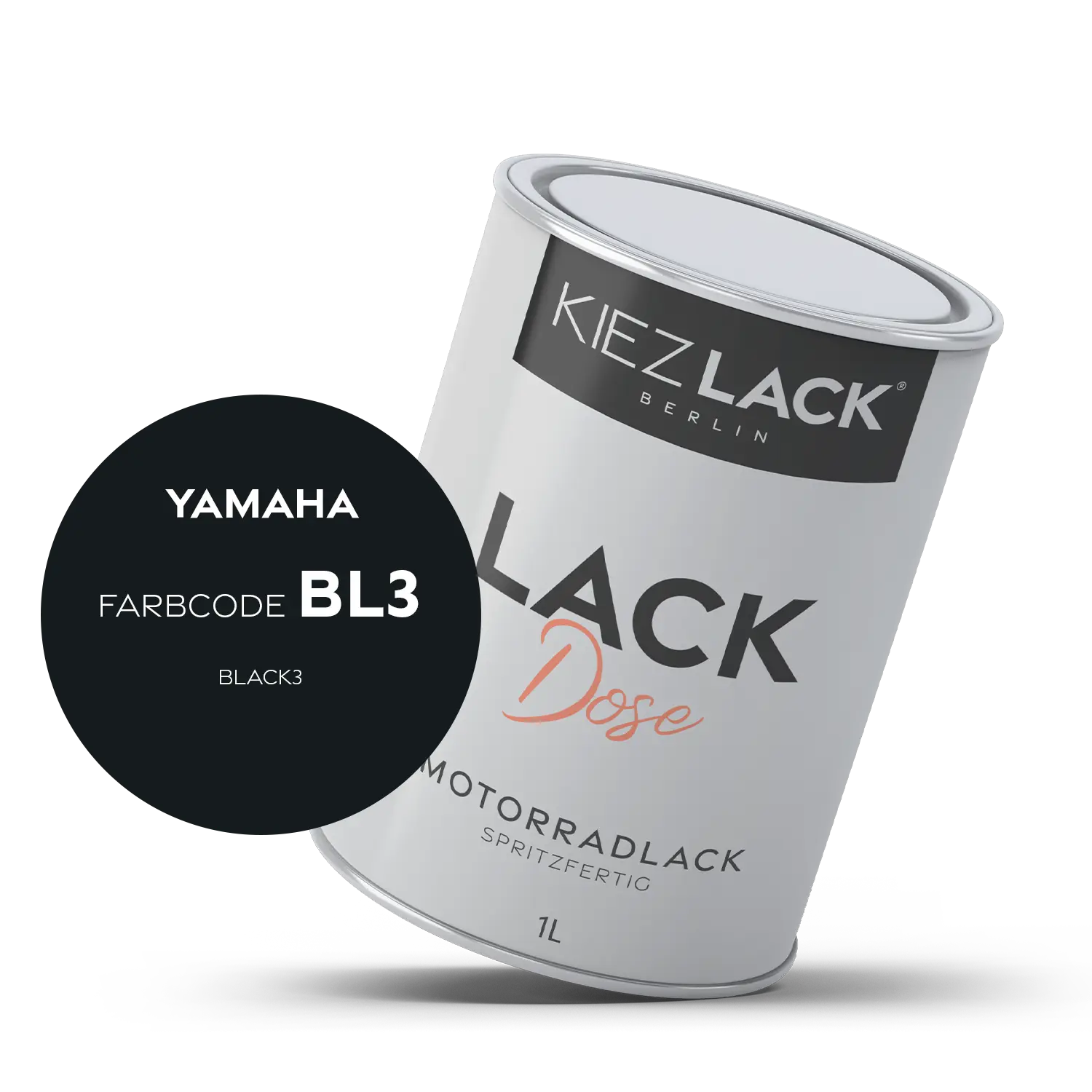 Kiezlack 1K Motorradlack Basislack Lackdose Yamaha BL3 BLACK3