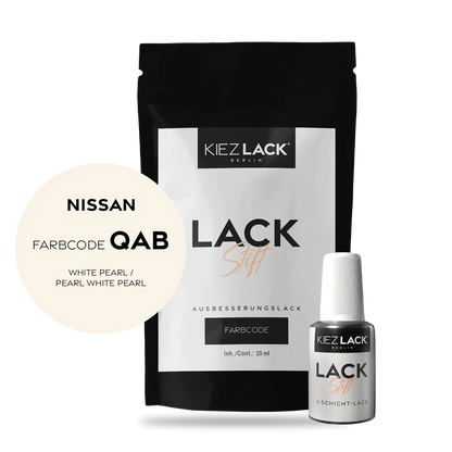 Autolack Lackstift NISSAN QAB WHITE PEARL - Kiezlack