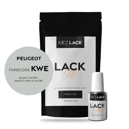 Autolack Lackstift Peugeot KWE BLANC NACRE - Kiezlack