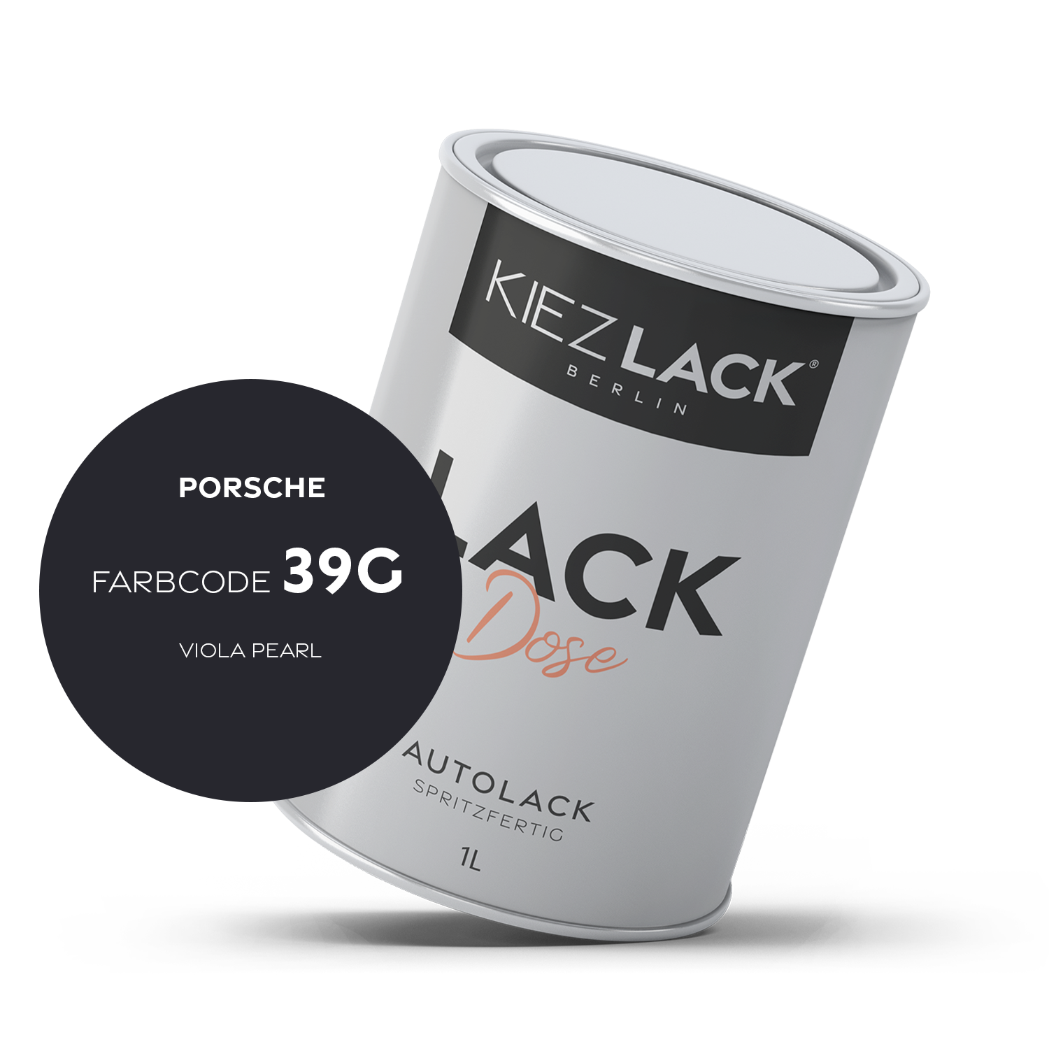 Kiezlack 1K Autolack Lackdose Basislack spritzfertig PORSCHE 39G VIOLA PEARL