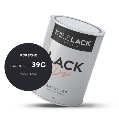 Kiezlack 1K Autolack Lackdose Basislack spritzfertig PORSCHE 39G VIOLA PEARL