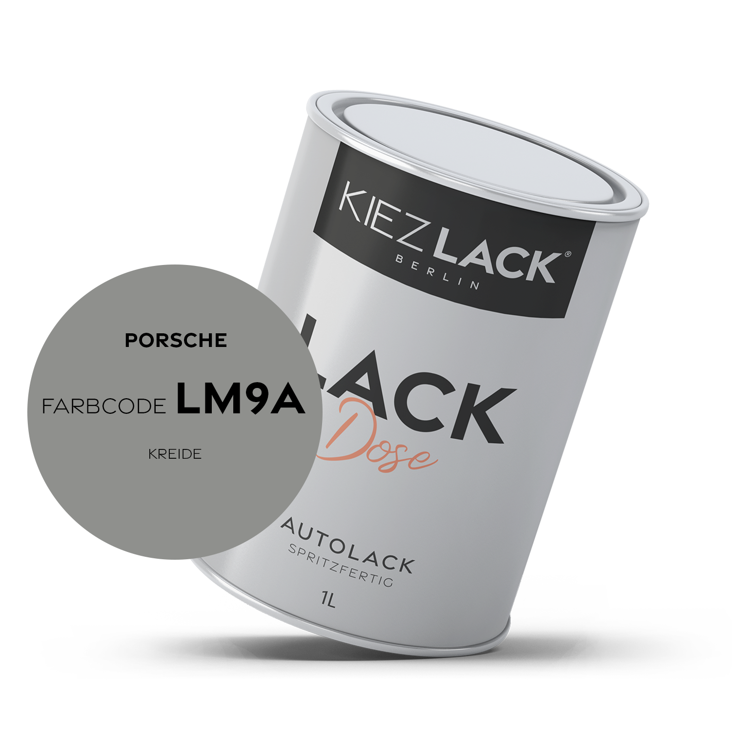 Kiezlack 1K Autolack Lackdose Basislack spritzfertig PORSCHE LM9A KREIDE