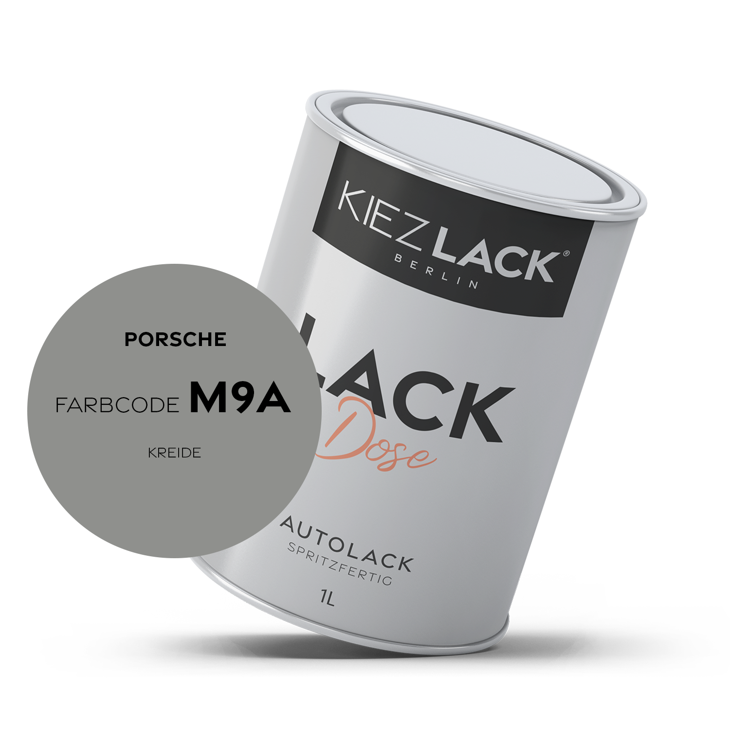 Kiezlack 1K Autolack Lackdose Basislack spritzfertig PORSCHE M9A KREIDE