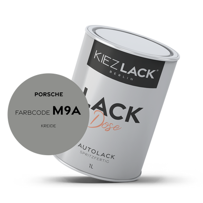 Kiezlack 1K Autolack Lackdose Basislack spritzfertig PORSCHE M9A KREIDE