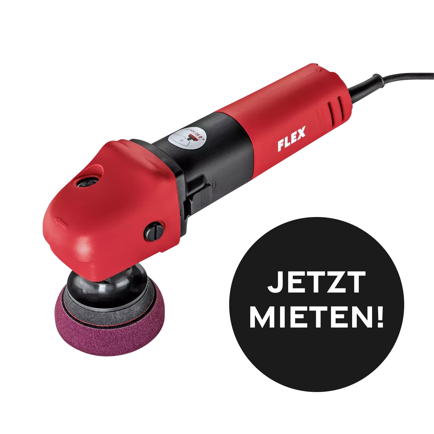 Kiezlack MIETGERÄT Flex PE 8-4 80 – Mini-Rotationspolierer