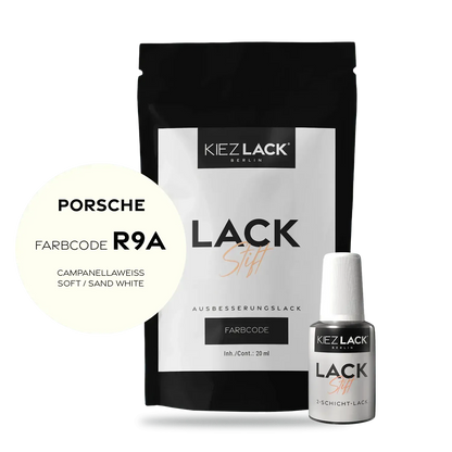 Autolack Lackstift PORSCHE R9A CAMPANELLAWEISS - Kiezlack