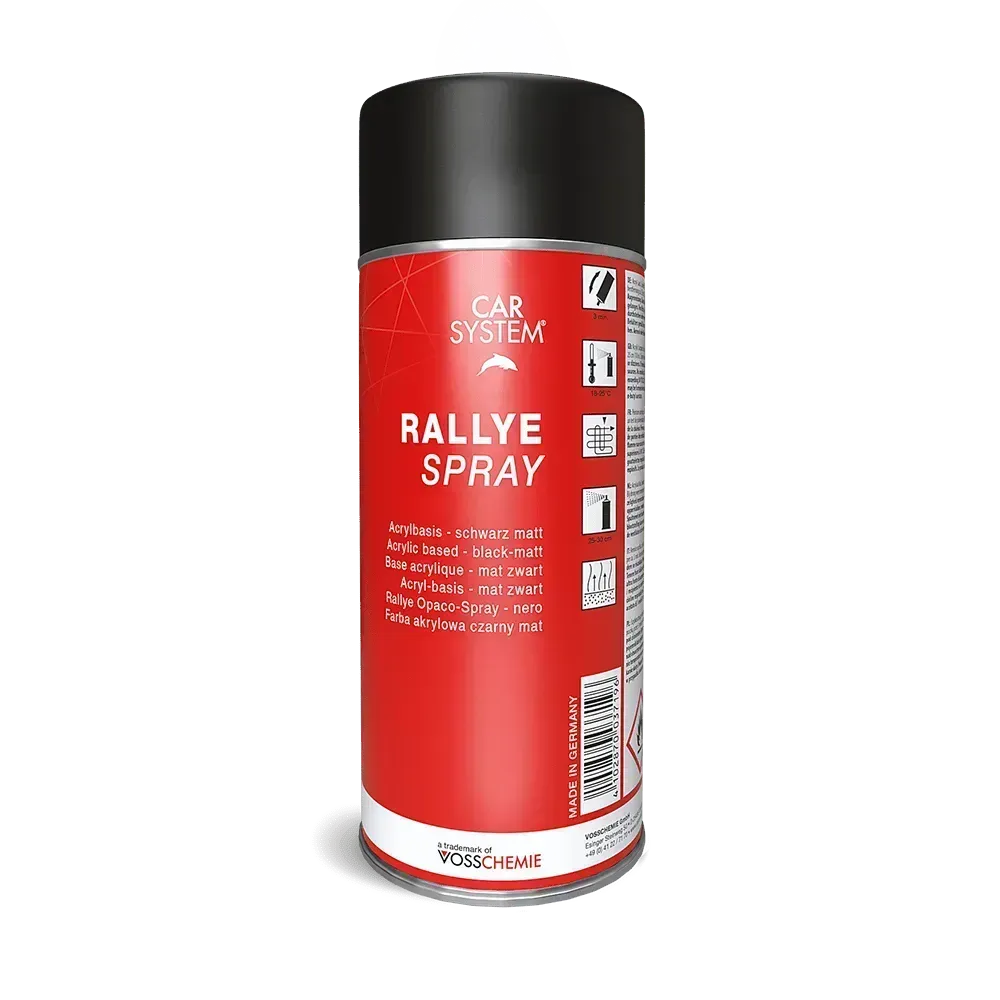 Carsystem Lackspray RALLYE SPRAY Schwarz matt Spraydose 400 ml - Kiezlack