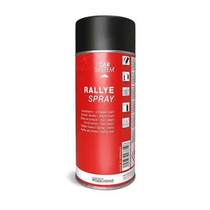 Carsystem Lackspray RALLYE SPRAY Schwarz matt Spraydose 400 ml - Kiezlack