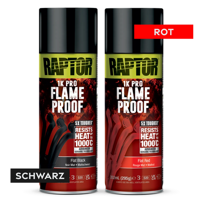 RAPTOR 1K Flame Proof Spraydose hitzefester Auspufflack bis 1000°C FARBWAHL