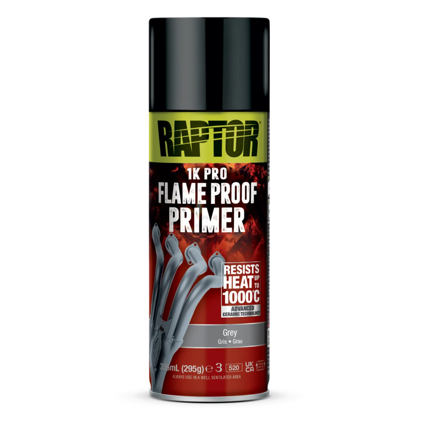 RAPTOR 1K Flame Proof Spraydose hitzefester Auspufflack bis 1000°C FARBWAHL