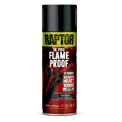 RAPTOR 1K Flame Proof Spraydose hitzefester Auspufflack bis 1000°C FARBWAHL