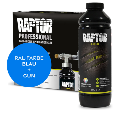 RAPTOR Liner Flaschen-Kit RAL-Farben Blau