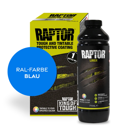 RAPTOR Liner Flaschen-Kit RAL-Farben Blau