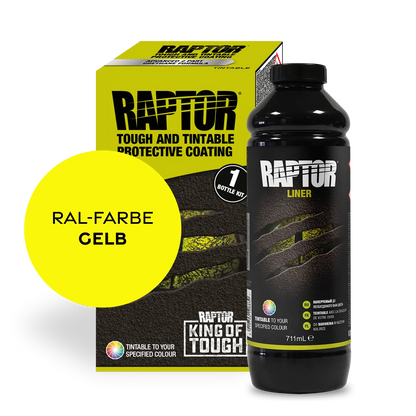 RAPTOR Liner Flaschen-Kit RAL-Farben Gelb