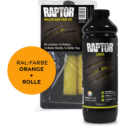 RAPTOR Liner Flaschen-Kit RAL-Farben Orange