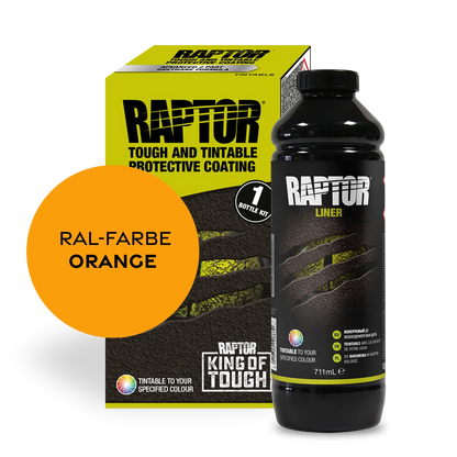 RAPTOR Liner Flaschen-Kit RAL-Farben Orange