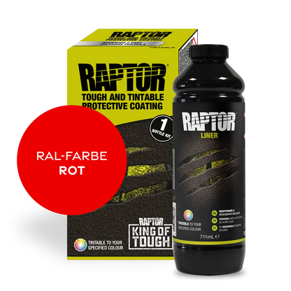 RAPTOR Liner Flaschen-Kit RAL-Farben Rot