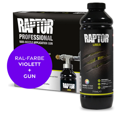 RAPTOR Liner Flaschen-Kit RAL-Farben Violett