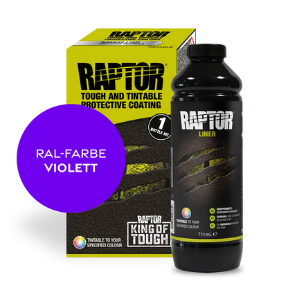 RAPTOR Liner Flaschen-Kit RAL-Farben Violett