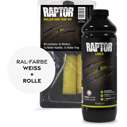 RAPTOR Liner Flaschen-Kit RAL-Farben Weiss