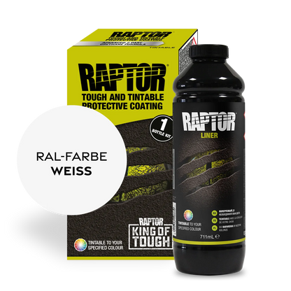 RAPTOR Liner Flaschen-Kit RAL-Farben Weiss