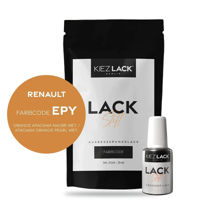 Autolack Lackstift Renault EPY ORANGE ATACAMA NACRE MET. - Kiezlack