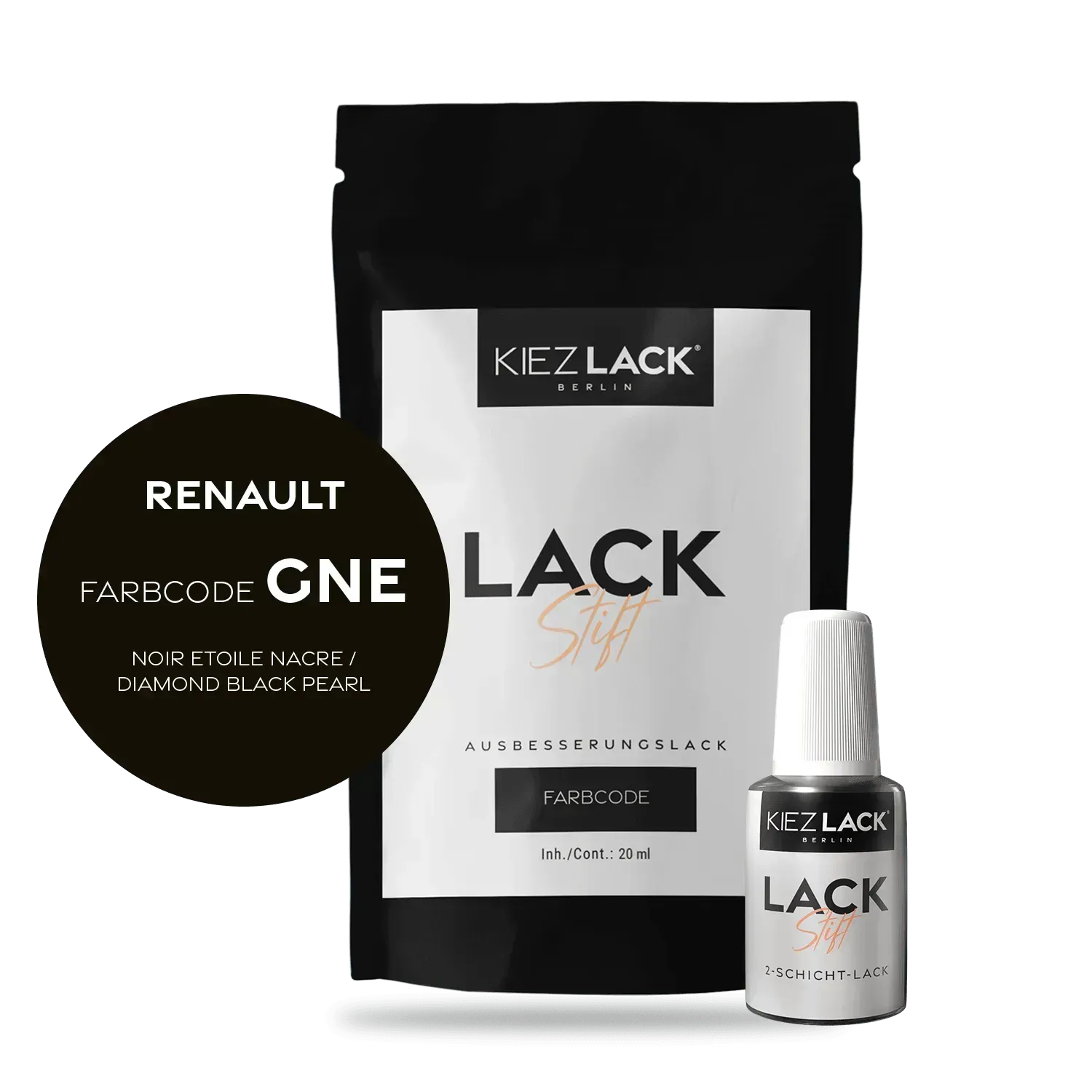 Autolack Lackstift Renault GNE NOIR ETOILE NACRE - Kiezlack