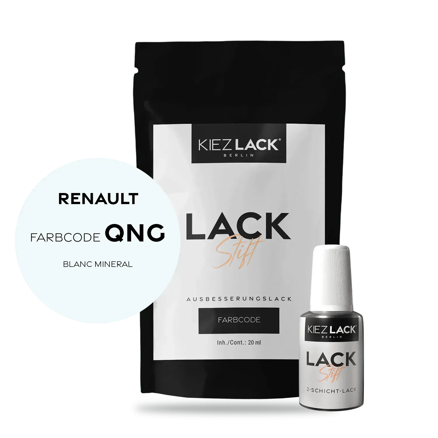 Autolack Lackstift Renault QNG BLANC MINERAL - Kiezlack