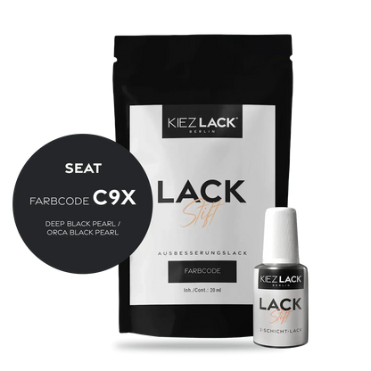 Autolack Lackstift Seat C9X DEEP BLACK PEARL - Kiezlack